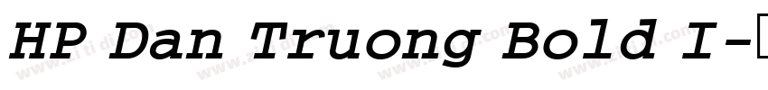 HP Dan Truong Bold I字体转换